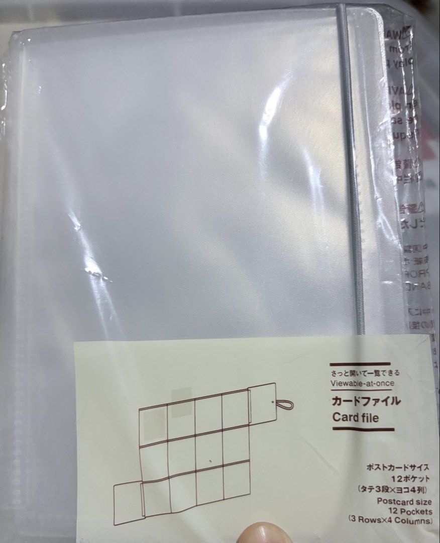 Muji postcard binder / holder (Category: Stationery & School Supplies) located in Valenzuela. Submitted by lulubellex (Listing ID 1462154130, Image 1). Description: muji postcard holder - 160 PAYO MOP - Gcash | Maribank MOD - JNT | SDD from Rizal.