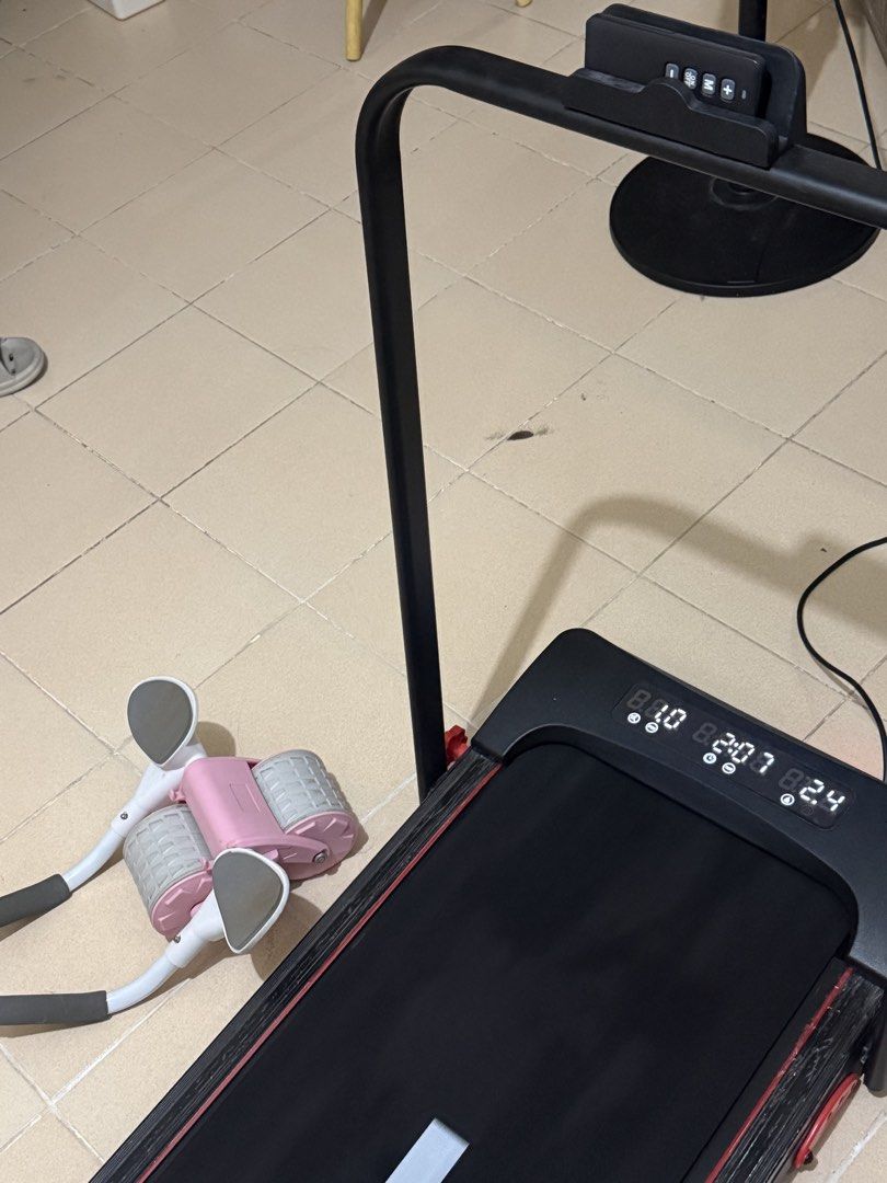 MY-HI 10KM B3 TREADMILL WALKPAD (Category: Cardio & Fitness Machines) located in Valenzuela. Submitted by kengdall (Listing ID 1462178902, Image 2). Description: MY-HI 10KM B3 TREADMILL Like new / pristine condition — rarely used Features: • Up to 10 km/h • 3.5HP peak brushless motor • Adjustable incline up to 8.5° • MY-RUN air cushion • 10-LED display • Foldable & space-saving • Perfect for walking, jogging & home workouts INCLUSIONS: • Manual •