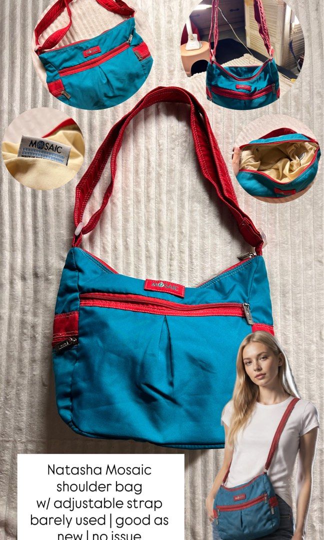 Natasha Mosaic shoulder bag (Category: Shoulder Bags) located in Caloocan City. Submitted by ky.mndjr (Listing ID 1462217687, Image 1). Description: Natasha Mosaic shoulder bag w/ adjustable strap barely used | good as new no issue.