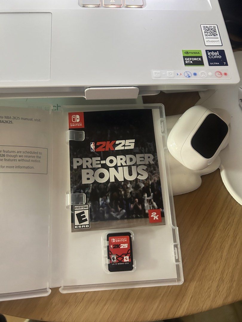 NBA 2K25 Nintendo Switch Game + Pre-Order Bonus (Category: Nintendo) located in Manila. Submitted by marioonette (Listing ID 1462187093, Image 2). Description: - NBA 2K25 for Nintendo Switch - Includes game cartridge - Comes with pre-order bonus insert and a code valid until 12/31/2026 RFS: Only tested, never played because I'm a girl and it's not my type of game. You can offer some games to trade to po. Thank you! SF to be shouldered by buyer.