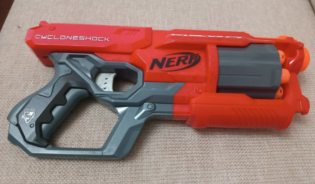 Nerf Collection (Category: Action & Battle Toys) located in Paranaque City. Submitted by raks.cruz (Listing ID 1462127201, Image 1). Description: Bundle Nerf Collections: 1. Mega Cycloneshock Blaster with bullets included 2. N-Strike Elite Firestrike 3. Zombie Strike FlipFury Blaster 4. N-Strike Elite Sling Strike 5. N-Strike Elite Disruptor 6. N-Strike Microshots Elite 7. 2 N-Strike Nanofire(Green and Blue) Bungle of 8 pieces of Nerf collections