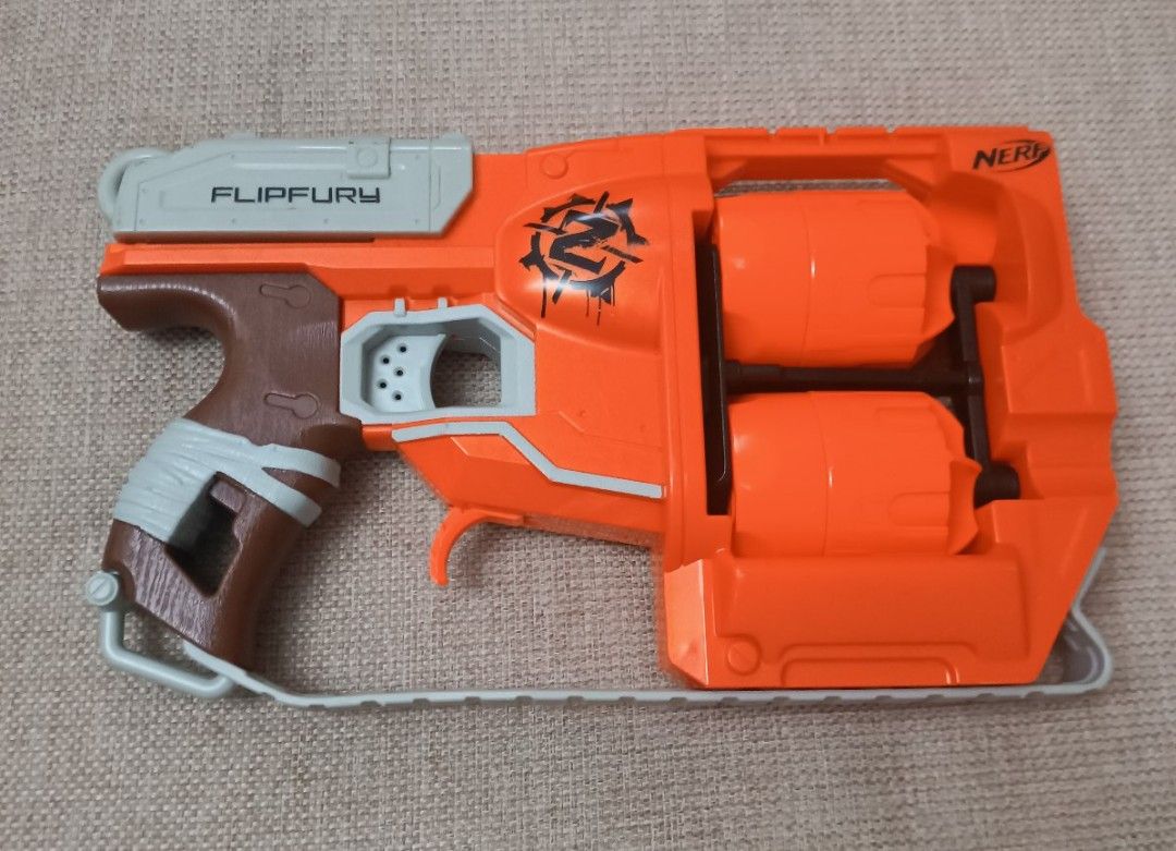 Nerf Collection (Category: Action & Battle Toys) located in Paranaque City. Submitted by raks.cruz (Listing ID 1462127201, Image 3). Description: Bundle Nerf Collections: 1. Mega Cycloneshock Blaster with bullets included 2. N-Strike Elite Firestrike 3. Zombie Strike FlipFury Blaster 4. N-Strike Elite Sling Strike 5. N-Strike Elite Disruptor 6. N-Strike Microshots Elite 7. 2 N-Strike Nanofire(Green and Blue) Bungle of 8 pieces of Nerf collections
