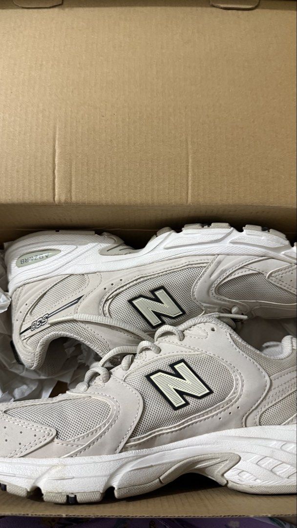 New Balance 530 Sneakers (Category: Sneakers) located in Manila. Submitted by herzze (Listing ID 1462188771, Image 1). Description: - Classic Beige/Off-White Colorway - Breathable Mesh and Synthetic Upper - Comfortable and Stylish for Everyday Wear - Versatile for Casual Outfits - Includes Original Box.