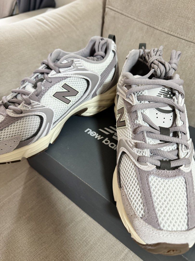 New Balance 530’s (Category: Sneakers) located in Sultan Kudarat. Submitted by karlac. (Listing ID 1462258817, Image 3). Description: New Balance 530 sneakers, beige colorway. Mesh & suede. Size 7 US Men. Comes with original box. Bought for 5,000++ selling for 5k only. .