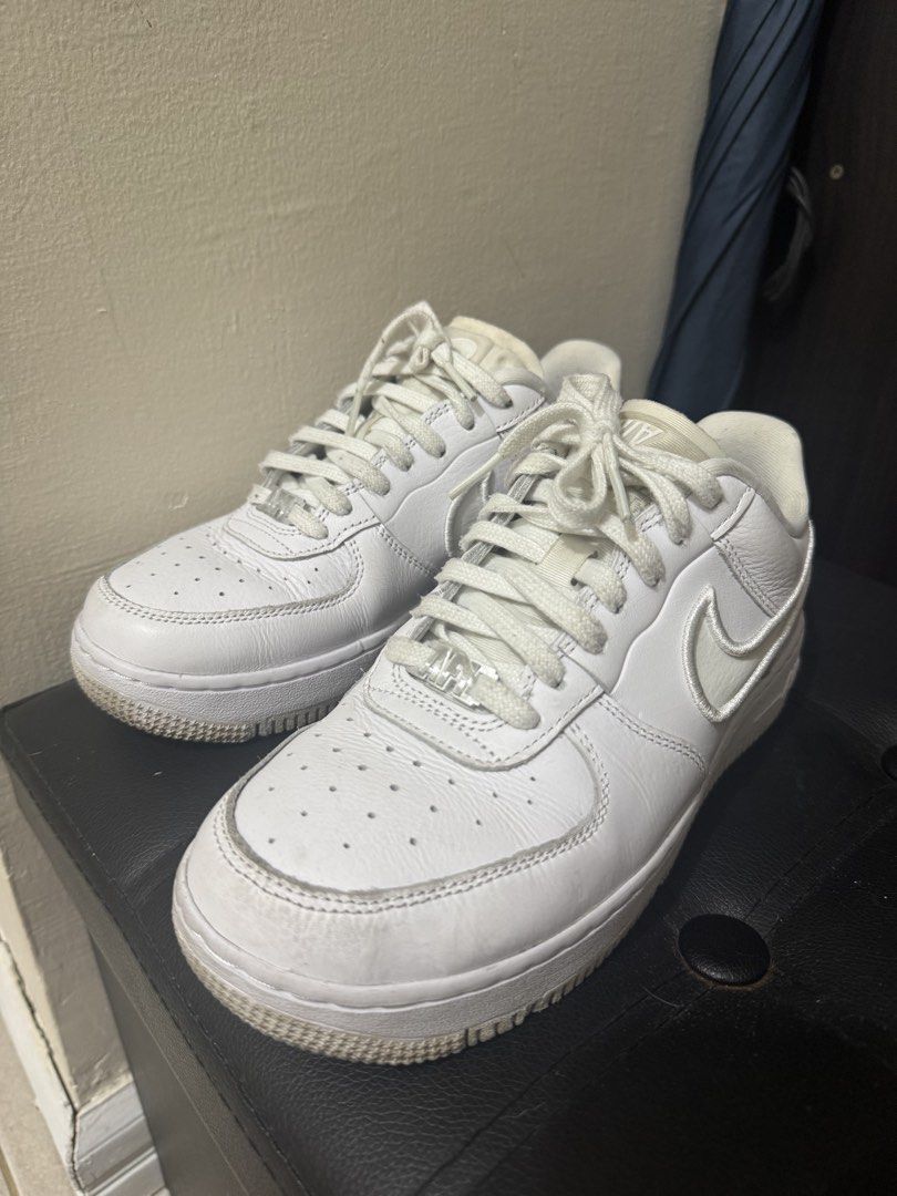Nike Air Force 1 White Sneakers US 7 (Category: Sneakers) located in Las Pinas. Submitted by shop_alessa (Listing ID 1462187146, Image 1). Description: - Classic white Nike Air Force 1 sneakers - Size: US 7 / UK 4.5 / EUR 38 - Essential for any sneaker collection - Ideal for casual wear - Get yours today!.