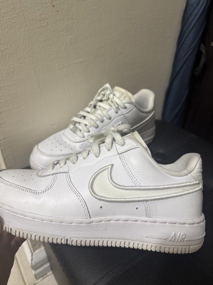 Nike Air Force 1 White Sneakers US 7 (Category: Sneakers) located in Las Pinas. Submitted by shop_alessa (Listing ID 1462187146, Image 2). Description: - Classic white Nike Air Force 1 sneakers - Size: US 7 / UK 4.5 / EUR 38 - Essential for any sneaker collection - Ideal for casual wear - Get yours today!.