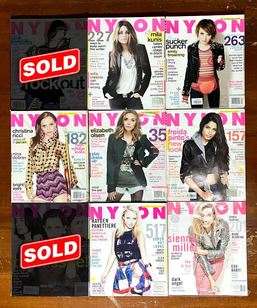 NYLON Magazines USA (Category: Magazines) located in Quezon City. Submitted by sustainable.sarah (Listing ID 1306984972, Image 1). Description: Back issues of Nylon USA magazines 400 each OR buy all for 2700 - Jan 2011 - April 2011 - Sept 2011 - Oct 2011 - April 2012 - March 2013 - April 2014 All are already opened, but still in great condition. Just stored..