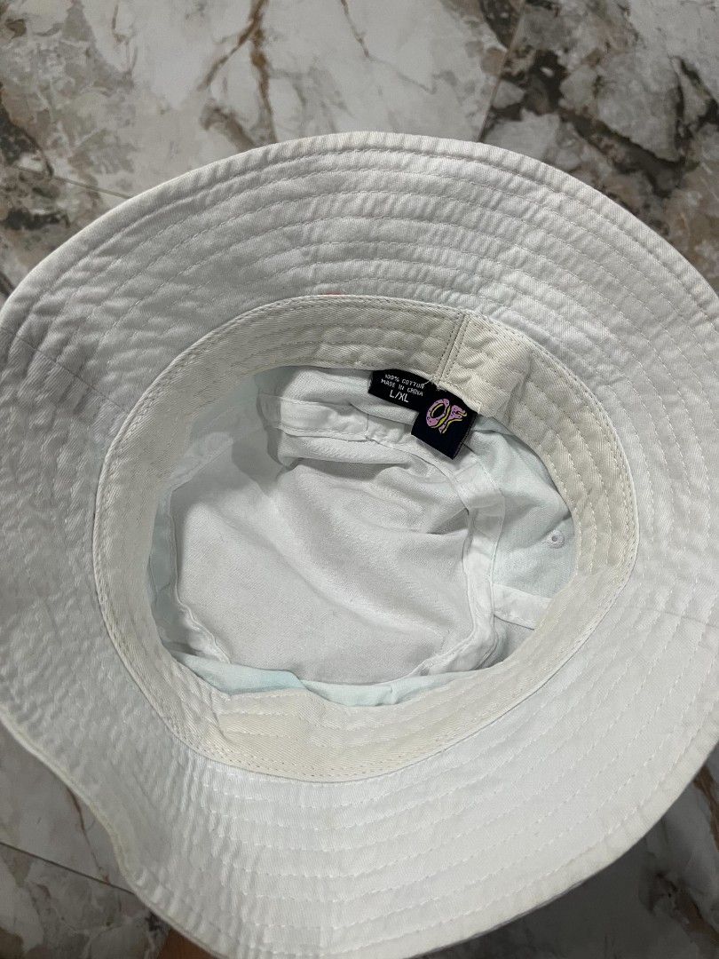 Odd Future OFWGKTA White Bucket Hat (Category: Caps & Hats) located in Guagua. Submitted by copthacap_ (Listing ID 1462139299, Image 3). Description: condition: brand new size: L-XL issue: none color may vary due to lighting mop: gcash shipping: J&T loc: guagua, pampanga (open for meet ups).