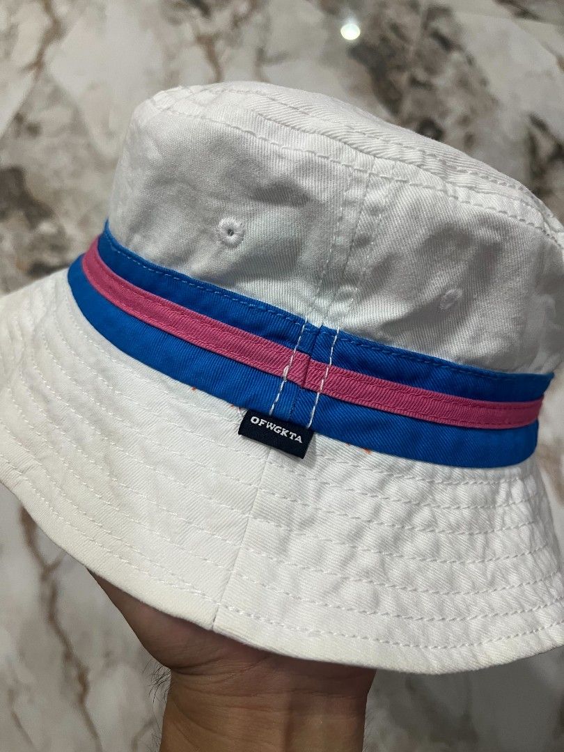 Odd Future OFWGKTA White Bucket Hat (Category: Caps & Hats) located in Guagua. Submitted by copthacap_ (Listing ID 1462139299, Image 2). Description: condition: brand new size: L-XL issue: none color may vary due to lighting mop: gcash shipping: J&T loc: guagua, pampanga (open for meet ups).