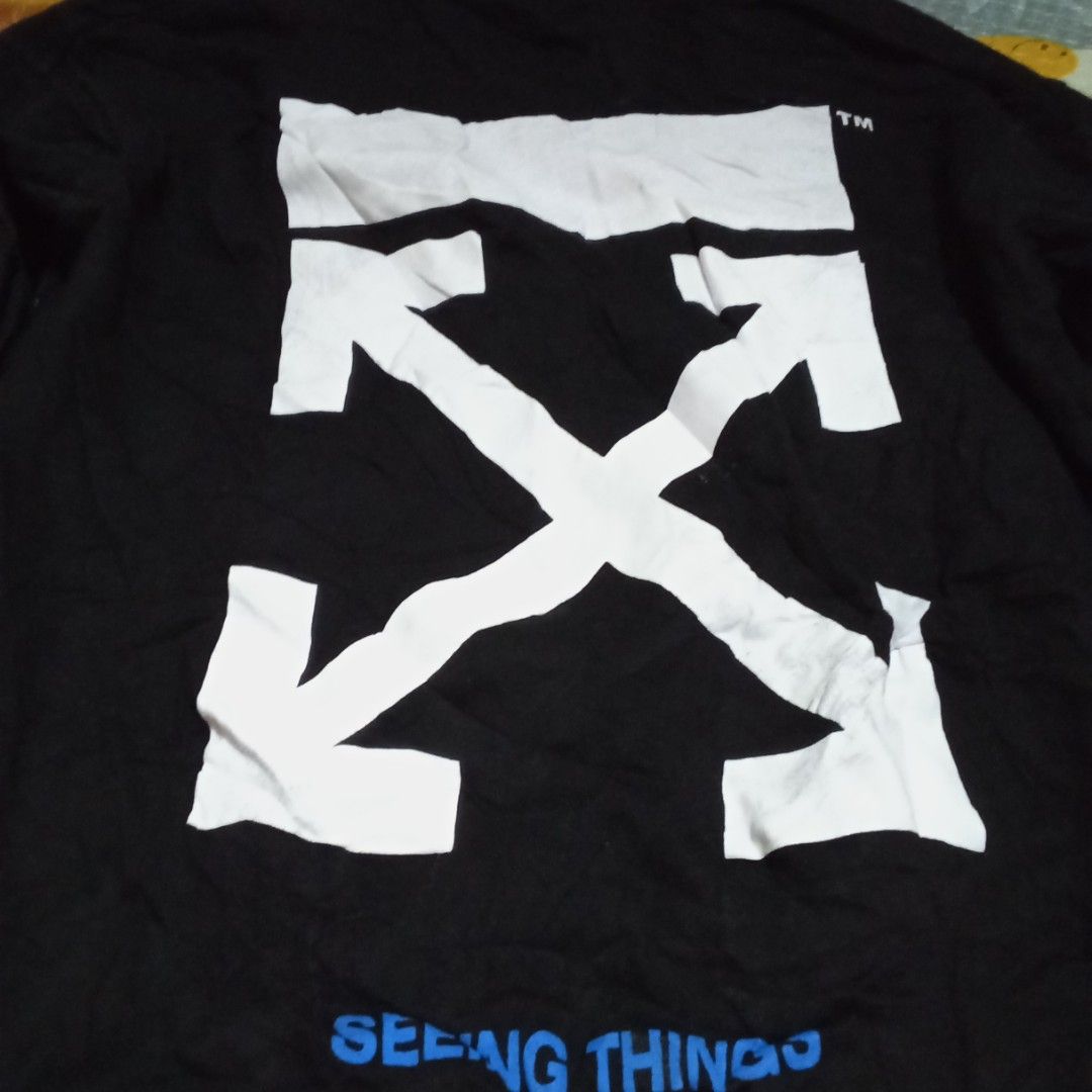 Off white (Category: Hoodies) located in Manila. Submitted by tcbukay_zxc25 (Listing ID 1462152133, Image 3). Description: off white hoodie excellent dimes 19x26.
