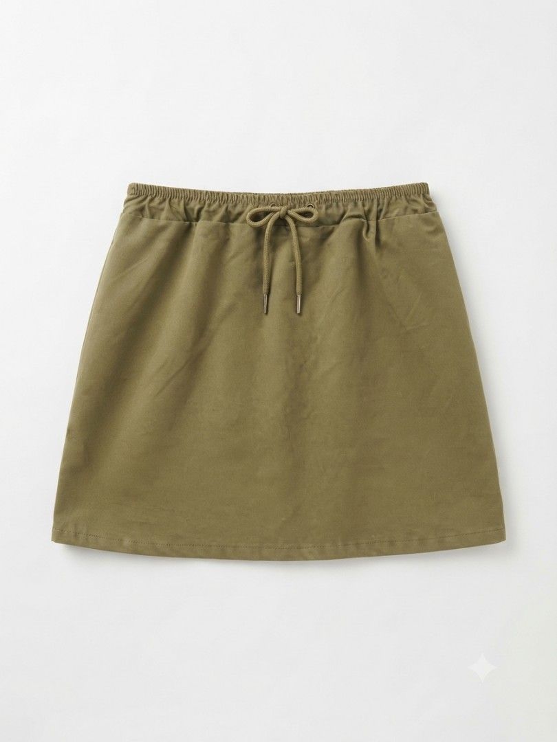 Olive green skirt (Category: Skirts) located in Manila. Submitted by yraeclub (Listing ID 1462074839, Image 1). Description: ♡ size: 30-34.