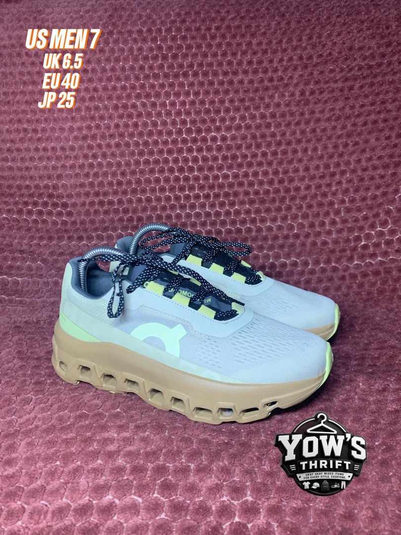 ONCLOUD MONSTER White&Brown (Category: Shoe inserts & accessories) located in Argao. Submitted by topoyyow08 (Listing ID 1462219210, Image 1). Description: MOP:GCASH MOD:J&T PRICE + SF.