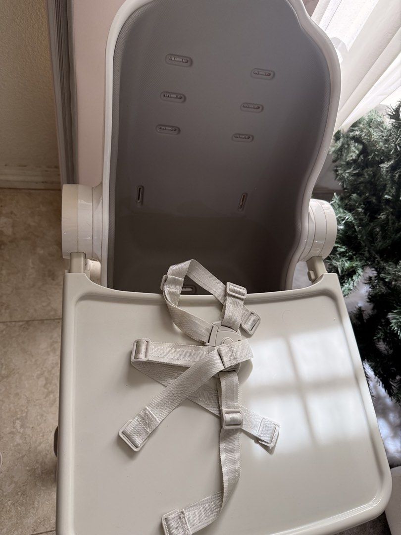 Oribel High Chair (Category: Baby High Chairs) located in Quezon City. Submitted by ellabelles (Listing ID 1462188689, Image 2). Description: Oribel High Chair (White/Grey) Php 5,500 only.