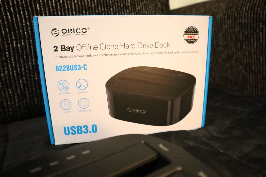 ORICO 2 Bay Offline Clone Hard Drive Dock USB 3.0 (Category: Hard Disks & Thumbdrives) located in Bulacan. Submitted by declutterchew (Listing ID 1462055040, Image 1). Description: ORICO 2 Bay USB 3.0 Offline Clone Hard Drive Dock (Black) (6228US3-C) - with box - necessary cable - power adapter/cable.