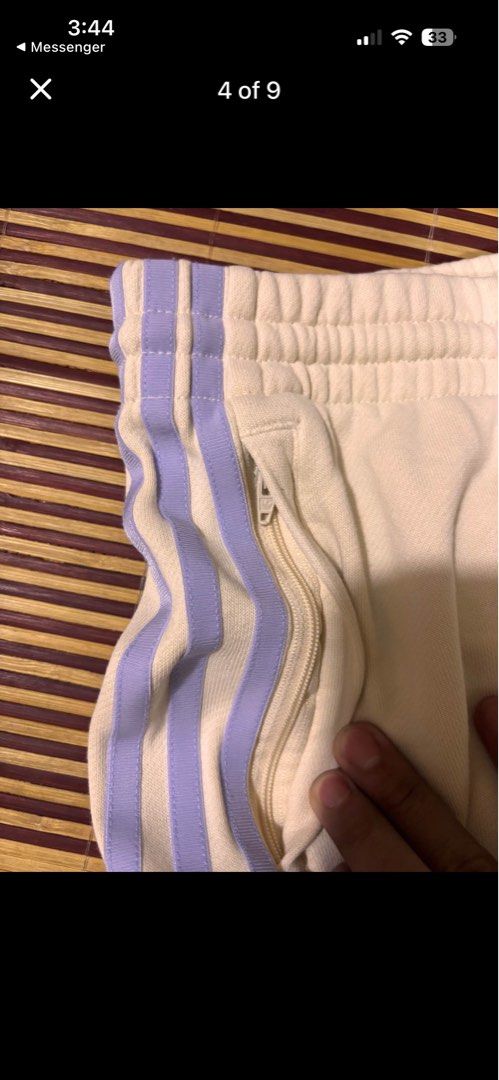 Original Adidas Track Pants (Category: Activewear) located in Manila. Submitted by emssyy_0830 (Listing ID 1462039400, Image 3). Description: Hi, I’m selling my Adidas Cream Track Pants. Its condition is used but good as new. Please feel free to check and verify the product for your assurance. Rfs: Need funds.