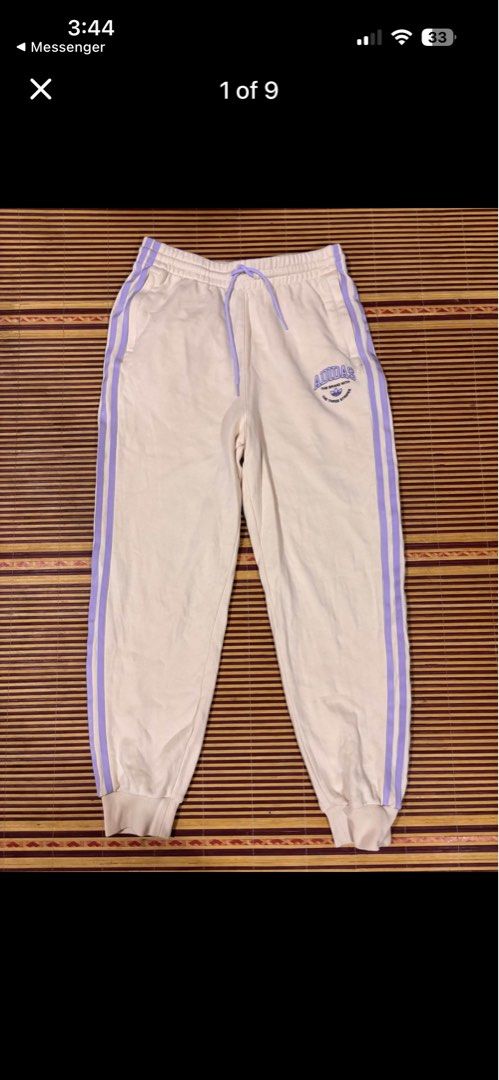 Original Adidas Track Pants (Category: Activewear) located in Manila. Submitted by emssyy_0830 (Listing ID 1462039400, Image 1). Description: Hi, I’m selling my Adidas Cream Track Pants. Its condition is used but good as new. Please feel free to check and verify the product for your assurance. Rfs: Need funds.