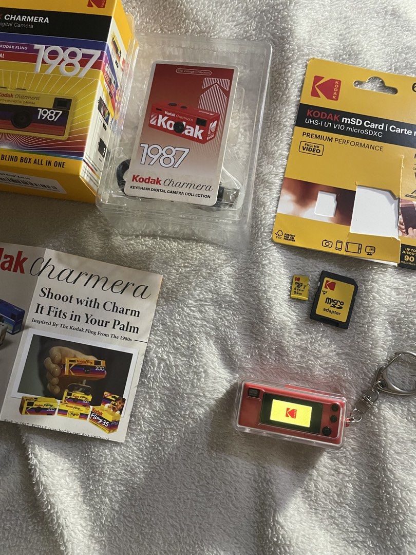 Original Kodak Charmera (Category: Cameras) located in Bulacan. Submitted by keytxcx (Listing ID 1462186937, Image 2). Description: Original Kodak Charmera - Like New! - Ready to use! - Very cutesy! - Comes with box - Color red! - With tempered glass, glass case, usb port and sd card! - Authentic! - Price is still negotiable!!! - With freebies - Rfs: not using - Dm me for more Inquiry - Payment first basis! - Mop: Gcash! - Mod: Jnt, Lalamove - Ca