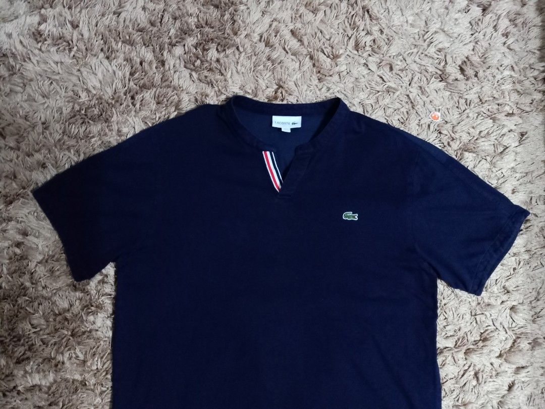 Original lacoste shirt for men (Category: Tshirts & Polo Shirts ) located in Binmaley. Submitted by fashionluxury058 (Listing ID 1462167864, Image 2). Description: original lacoste shirt for men in very good condition size: large men width: 22 inches length: 27 inches color dark blue.