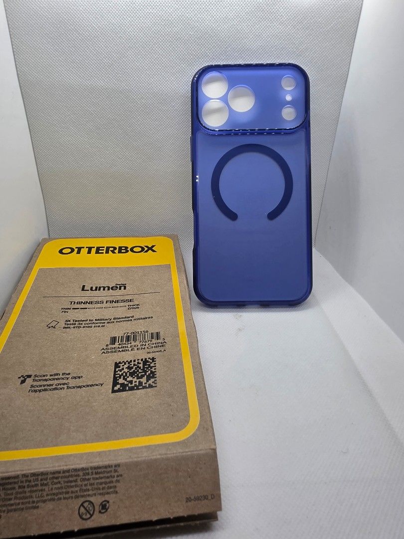 Otterbox lumen case for iphone 18 pro (Category: Cases & Sleeves) located in Las Pinas. Submitted by jhered (Listing ID 1462204525, Image 1). Description: Sale Brandnew Original With magsafe Sale for 3300 Sealed Las pinas area.