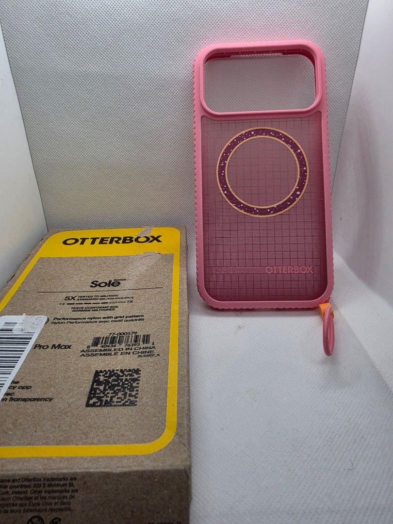 Otterbox sole case for iphone 18 pro max (Category: Cases & Sleeves) located in Las Pinas. Submitted by jhered (Listing ID 1462204360, Image 1). Description: Sale Brandnew Original With magsafe Sale for 4500 Sealed Las pinas area.