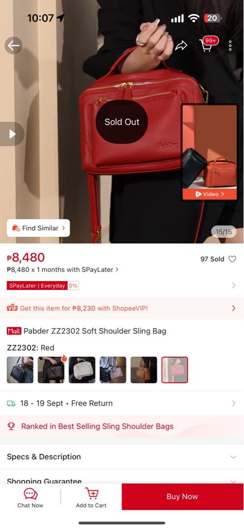 Pabder Soft Shoulder Sling Bag Dark Brown (Category: Shoulder Bags) located in Quezon City. Submitted by kmaeb (Listing ID 1462186439, Image 3). Description: - Dark brown leather sling bag - Top handle and detachable shoulder strap - Two zippered compartments on the front - Main compartment with zipper closure - Elegant gold hardware details - Ideal size for carrying everyday essentials With dustbag and hang tag .