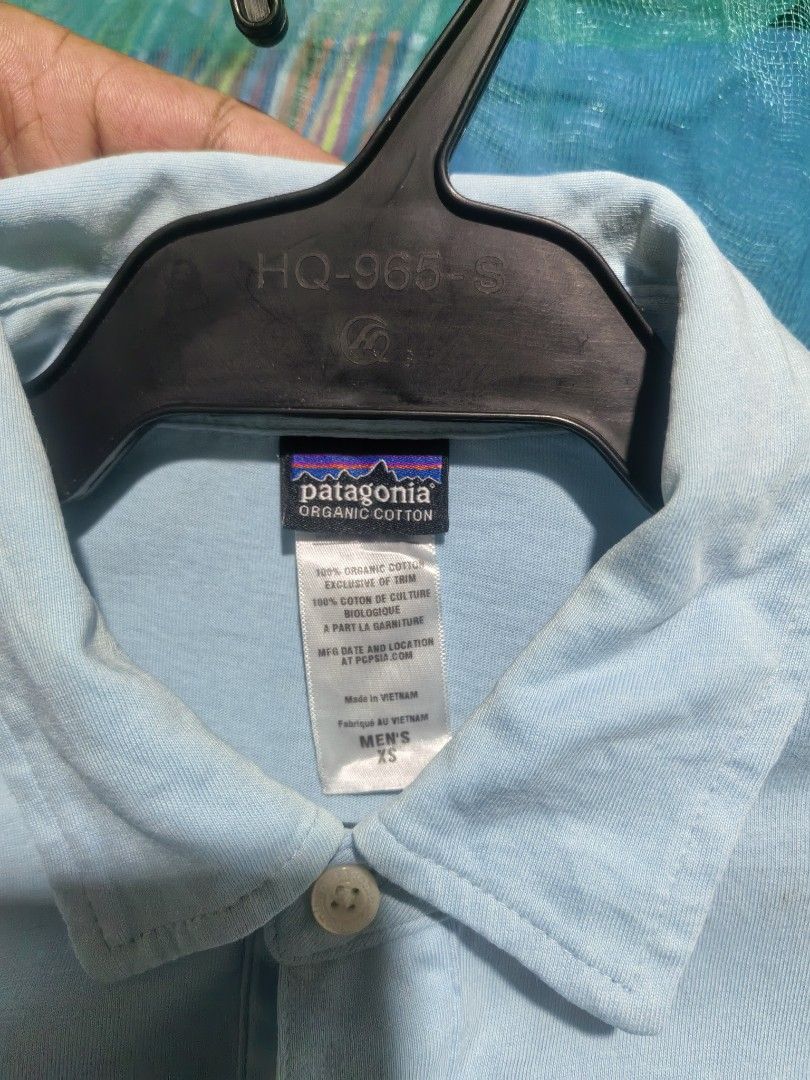 Patagonia polo shirt (Category: Tshirts & Polo Shirts ) located in Vinzons. Submitted by khasanche43622 (Listing ID 1462183988, Image 3). Description: Verygood condition No stain L-27 W-19.5 May discoloration s neck see last photo.