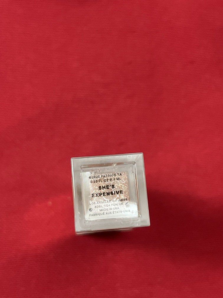 PATRICK TA MAJOR GLOW LIP SHINE SHES EXPENSIVE (Category: Makeup) located in Manila. Submitted by luxeclassyshop (Listing ID 1462107765, Image 2). Description: PATRICK TA MAJOR GLOW LIP SHINE Shade:SHES EXPENSIVE 3ml No box.