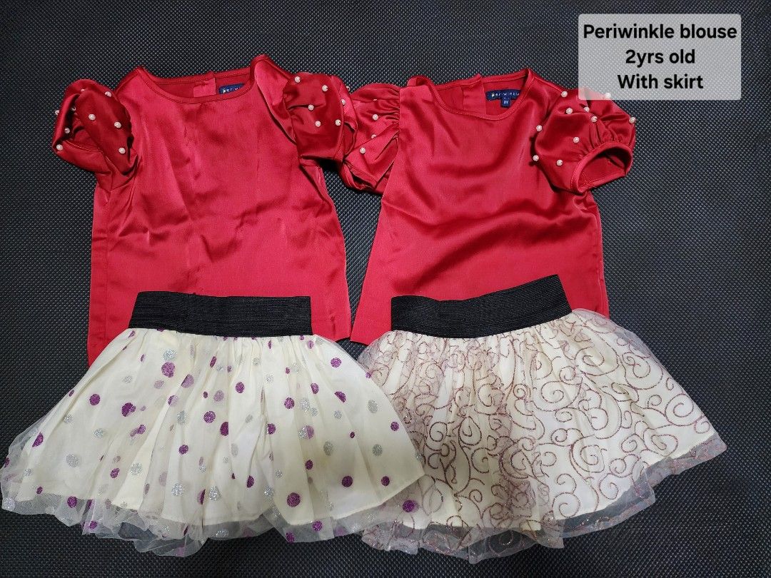Periwinkle Red Blouse & Skirt Set - 2 Years Old (Category: Babies & Kids Fashion) located in Manila. Submitted by iiivvvyyy02127 (Listing ID 1462190898, Image 1). Description: .