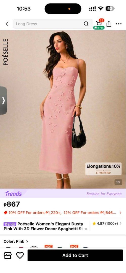 Pink Dress (Wedding or Events) (Category: Dresses) located in Mandaluyong City. Submitted by itchiii (Listing ID 1462242304, Image 2). Description: Pink Pastel dress Worn once at the wedding XS-M ₱600 For reference, 1st pic: Height: 5’4 Weight: 52kg Waist: 26-27 Bust: 34B Pick up loc: Light Mall, Mandaluyong Delivery: pick up, jnt, lalamove (sf by buyer).