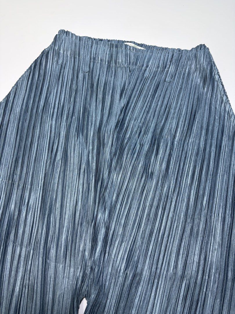 PLEATS PLEASE PANTS (Category: Other Bottoms) located in Manila. Submitted by mnlhappybattle (Listing ID 1462061416, Image 3). Description: PLEATS PLEASE PANTS Good Condition Tagged size: 3 Flaw: Minimal stain(Washable in my opinion) Dimensions WAIST - 13” INSEAM - 16.5” LEG OPENING - 11” FRONT RISE - 18.5” THIGH - 16.5” LENGTH - 33.5”.
