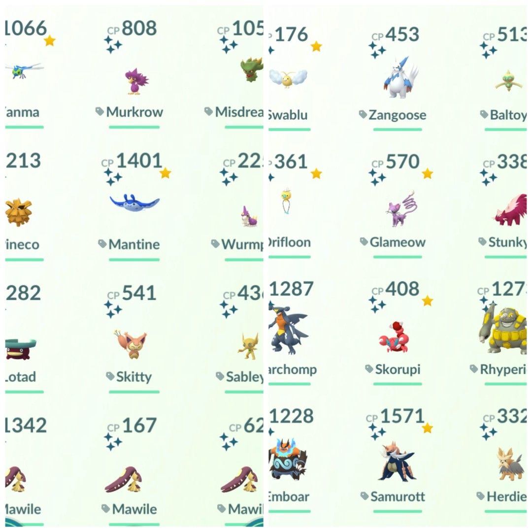 Pokemon Go Batch 1 Random Normal shinnies (Category: In-Game Products) located in Antipolo. Submitted by dhawnnn (Listing ID 1462085215, Image 3). Description: BATCH 1 random shinnies 30-50 pesos each Registered or 30 days reservation until Ultra friends Can also send thru Home and do custom OT I have more shinnies from different accounts, just ask or check my profile Can evolve upon request Can send proof of transactions You can also check my pa