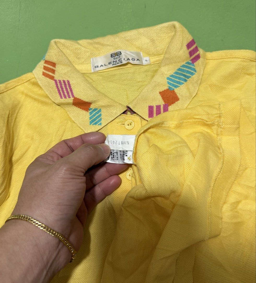 Polo Shirt (Category: Luxury Apparel) located in Pasig City. Submitted by reyeslarry11740 (Listing ID 1462193789, Image 3). Description: For Sale Balenciaga Polo Shirt Unisex Size Large 20w x 24.7L Sa Womens Fit Small Sa Mens Good as new condition No issue 3500 Payment 1st Pasig city .