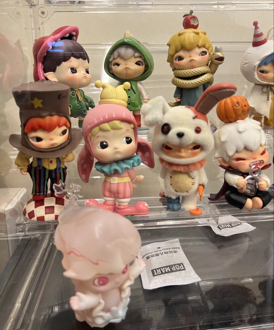 Pop Mart Blind Box Figures - Various Designs Available (Category: Designer & Blind Box Toys) located in Quezon City. Submitted by booknerd.lily (Listing ID 1462102565, Image 2). Description: - no boxes, price can be nego - for all is 4k - bundle: depending on what you want! - Authentic Pop Mart blind box figures - Ideal for collectors and gift-giving - Prices clearly marked on each image - Rare and sought-after figures may be available - Feel fre