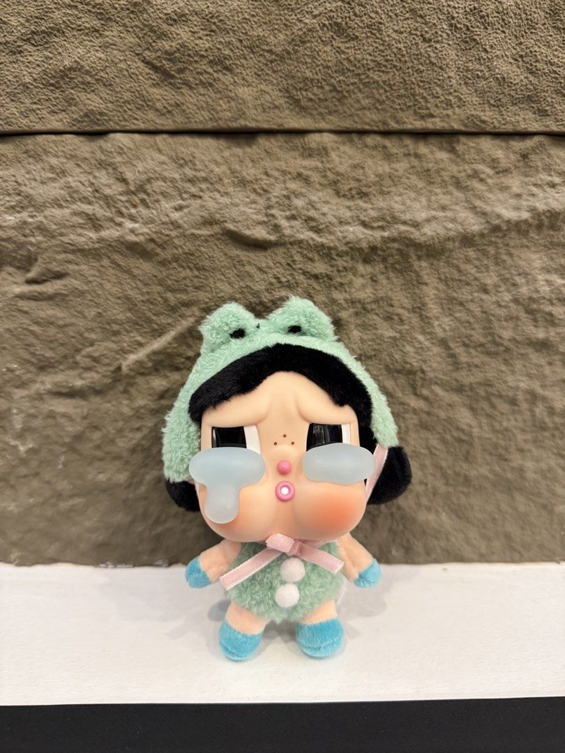 POPMART Crybaby Crying Again (Category: Plushies & Soft Toys) located in Paranaque City. Submitted by thriftybabe9 (Listing ID 1462083555, Image 1). Description: - Like new but no box already (still comes with the stickers) - What a frog plush.