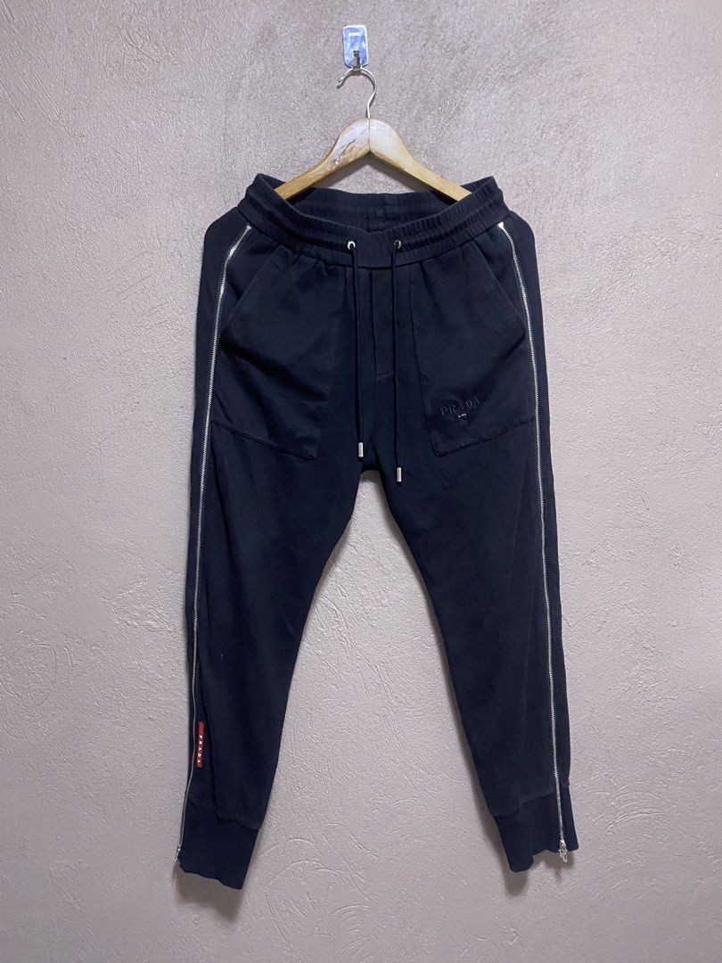 Prada womens sweatpants (Category: Luxury Apparel) located in Iloilo. Submitted by prelovedfindsilo (Listing ID 1462155835, Image 1). Description: ADARP sweatpants womens Size:M Waistline 28-32 Length 37 Condition: Good Details posted Issue see last pic.