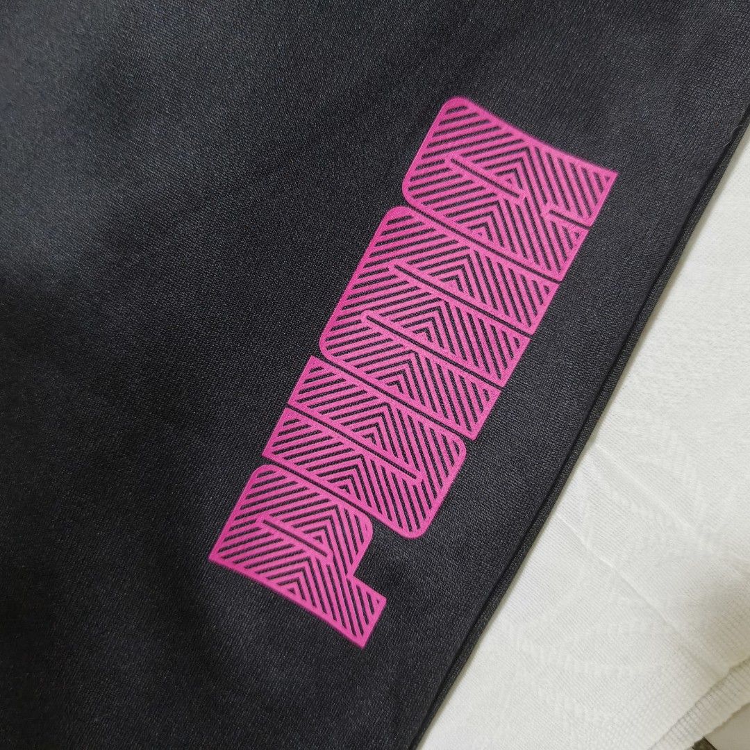 PUMA Black Track Pants | Pink Logo (Category: Activewear) located in Quezon City. Submitted by rodthrift00 (Listing ID 1462209307, Image 3). Description: Waist: 26-31 ‎Length: 38 ‎Leg hole: 9 ‎10/10.