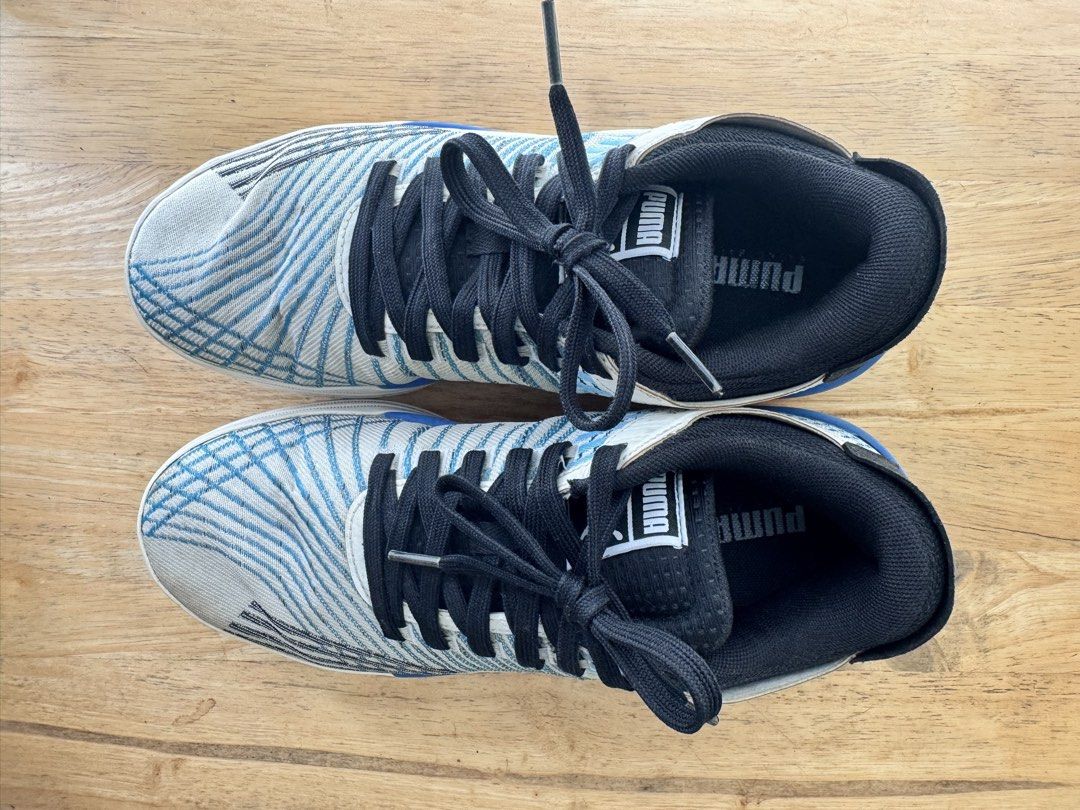 Puma Clyde All-Pro “Strong Blue” (Category: Sneakers) located in Quezon City. Submitted by leone.trading (Listing ID 1462078148, Image 1). Description: Puma Clyde All-Pro “Bright Blue” Size: US 7.5 M / UK 6.5 M No box Additional details: Minimal heel drags, minimal toe box crease but sole is intact. A little dirty but with one deep cleaning surely these pair will shine again. Real ballers know that this pair is one of the best performing shoes in