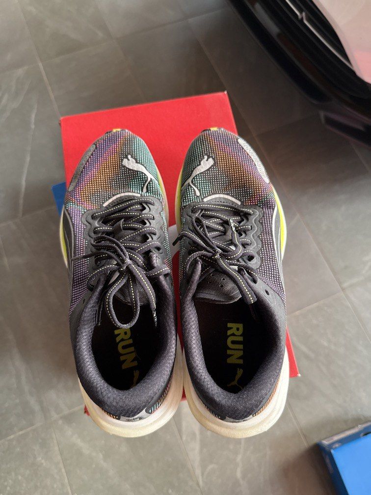 Puma Deviate Nitro Running Shoe (Category: Sneakers) located in Kuala Lumpur. Submitted by thesoleedit (Listing ID 1462136607, Image 3). Description: Puma Deviate Nitro 2 Worn few times and still in great condition! Very comfy and stylish — perfect for running 10km - 21km Colour: Black-lime Pow-white Size: Men’s UK 6 / US 7 Condition: Gently used, clean and well cared for Includes: Original box Reason for selling: Bought new running shoe Classic 