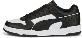 Puma Rebound Layup Low Sneakers Black White (Category: Sneakers) located in Bulacan. Submitted by heyitsmarf (Listing ID 1462220679, Image 2). Description: - Classic black and white Puma sneakers - Low-top design with a clean silhouette - Features the iconic Puma formstrip - Comfortable for everyday wear - Gold Puma branding on the tongue and heel.