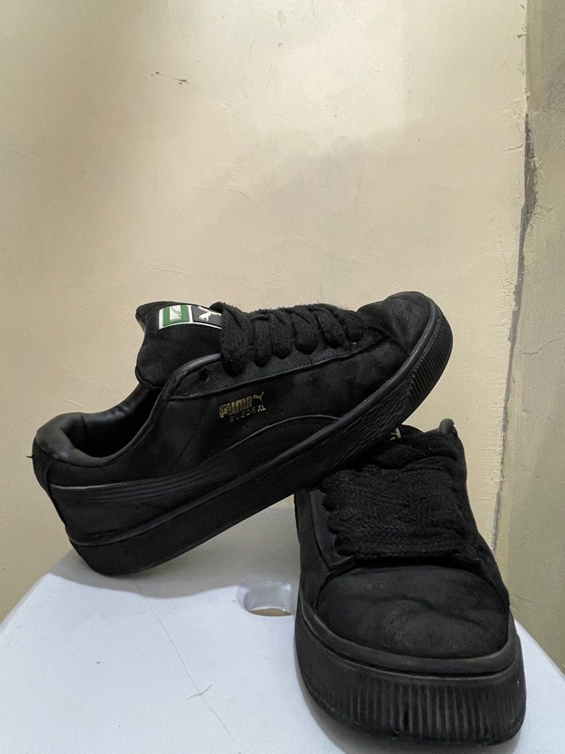 Puma Suede XL Black Sneakers (Category: Sneakers) located in Manila. Submitted by seanjcc (Listing ID 1462052765, Image 2). Description: - Brand: Puma - Model: Suede XL - Size: UK 9 / EUR 43 / US 10 - Origin: Made in Vietnam - Style: Classic Puma design .