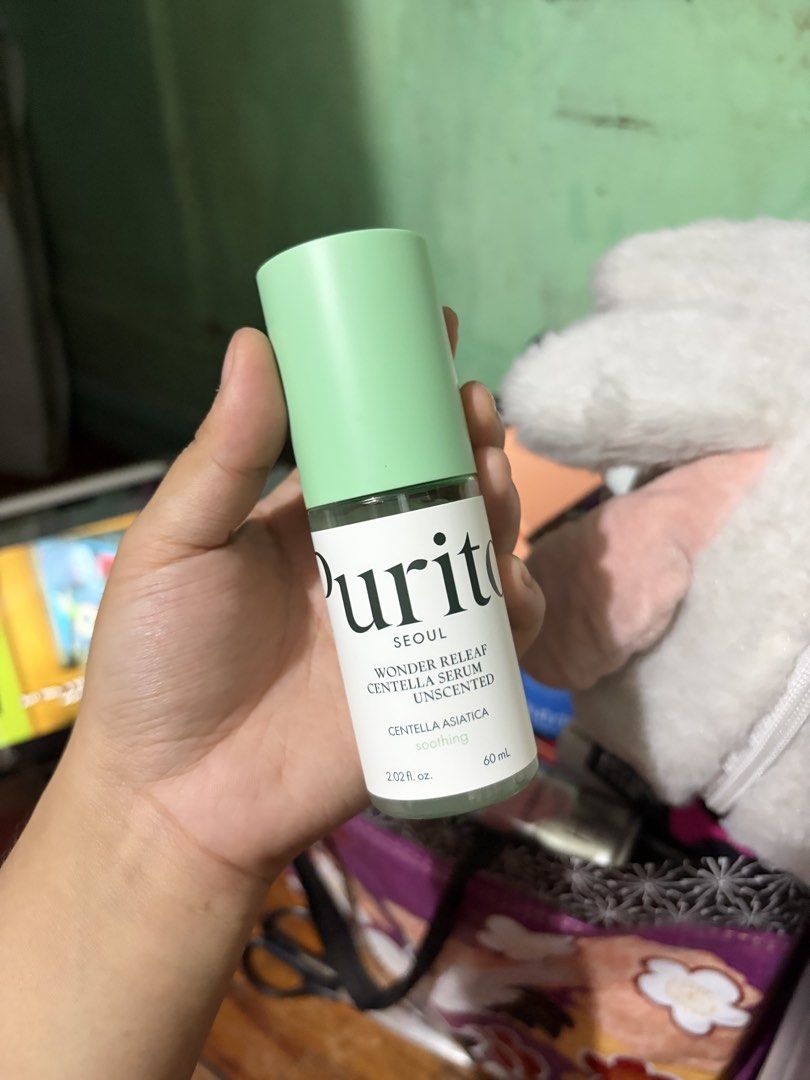 Purito Wonder Releaf Centella Serum - mini (Category: Face Care) located in Quezon City. Submitted by berrystrawng (Listing ID 1462082716, Image 1). Description: used 25% only rfs: affiliate.