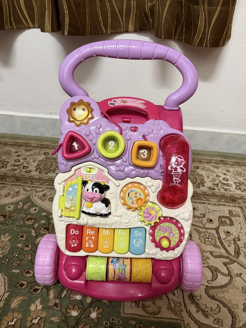 Push walker vtech (Category: Infant Playtime) located in Seremban. Submitted by zafsha (Listing ID 1462205565, Image 1). Description: All in good condition All button & speaker function very well Battery included.
