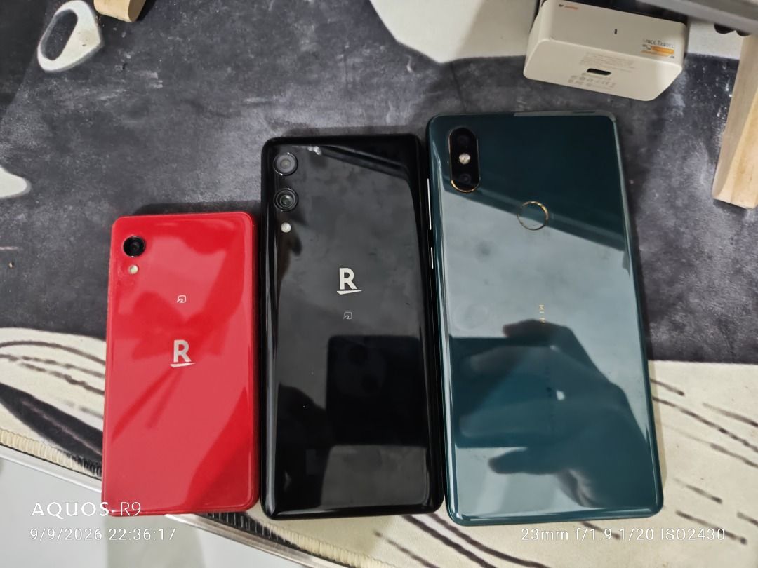 RAKUTEN MINI, HAND AND MI MIX 2S (Category: Android Others) located in Bocaue. Submitted by spxstore (Listing ID 1462260310, Image 1). Description: RAKUTEN MINI ANDROID 14 WIFI USE ONLY WITH CASE AND TEMPERED GLASS FOR MUSIC OR SMALL PHONE COLLECTORS 32GB 3,500 RAKUTEN HAND 64GB OPENLINE (ESIM ONLY) WITH CASE AND HYDROGEL SMALL PHONE 4,000 MI MIX 2S (JADE ART LIMITED EDITION 256GB) WIFI USE (SPOTTY NETWORK CONNECTION) WITH CASE AND TEMPERED GLASS