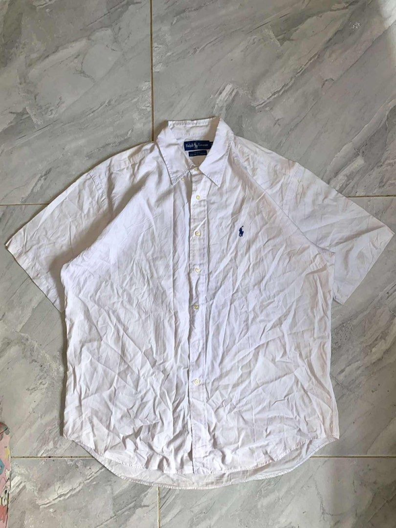 RALPH LAUREN BUTTON DOWN (Category: Tshirts & Polo Shirts ) located in Cebu City. Submitted by thrifterfordable08 (Listing ID 1462259247, Image 1). Description: -RALPH LAUREN POLO SHIRT -DIMES 24x27 -ALTERED -EXCELLENT CONDITION -ISSUE: ALTERED -9.5/10 COLORATE -699+sf.