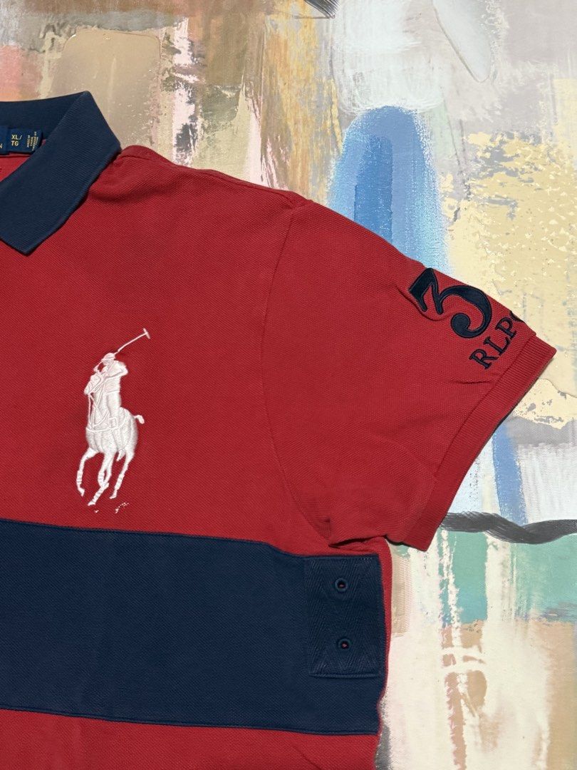 Ralph Lauren polo shirt (Category: Tshirts & Polo Shirts ) located in Las Pinas. Submitted by thrftmnl. (Listing ID 1462048204, Image 3). Description: Ralph Lauren polo shirt Size: XL Dimes Width: 23.5 Length: 27.5 front / 29 back Issue: removable paint stain (near logo) .