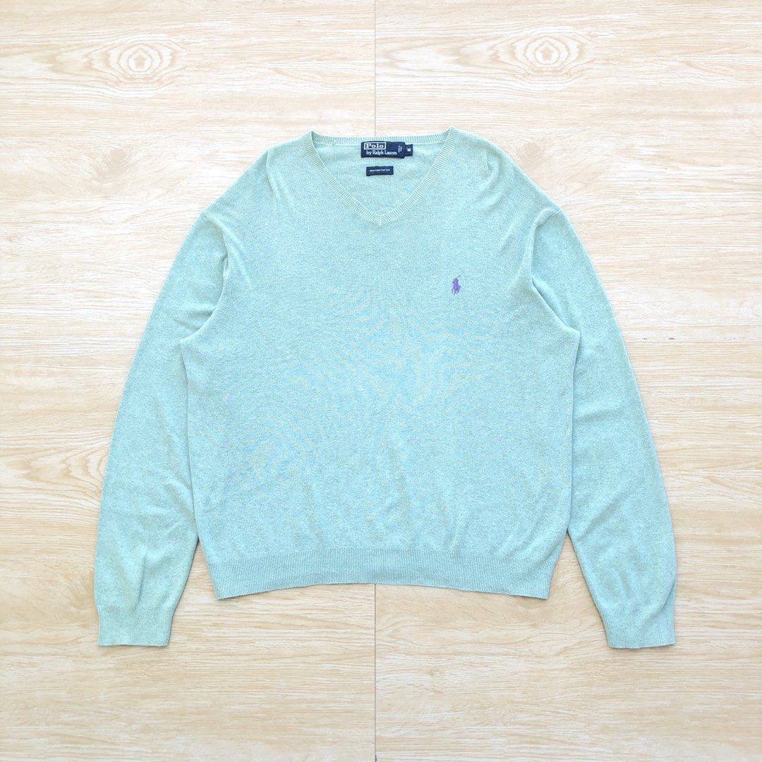 Ralph Lauren V-neck Sweater (Category: Formal Shirts) located in Cavite. Submitted by nicepicker (Listing ID 1462091521, Image 1). Description: Size on Tag: Medium Dimension: 22 x 25 Condition: 9.5/10 Flaws: None .