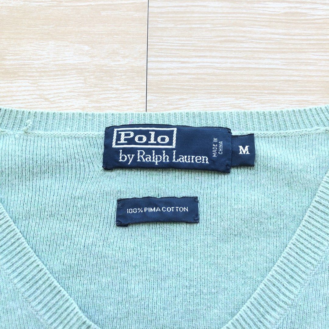 Ralph Lauren V-neck Sweater (Category: Formal Shirts) located in Cavite. Submitted by nicepicker (Listing ID 1462091521, Image 3). Description: Size on Tag: Medium Dimension: 22 x 25 Condition: 9.5/10 Flaws: None .