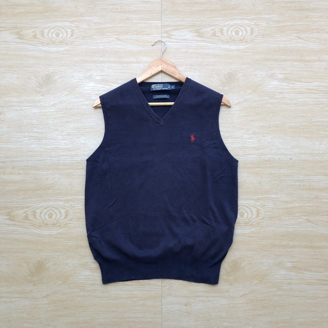 Ralph Lauren V-neck vest (Category: Formal Shirts) located in Cavite. Submitted by nicepicker (Listing ID 1462091984, Image 1). Description: Size on Tag: Small Dimension: 20 x 26 Condition: 9/10 Flaws: Sign of usage .