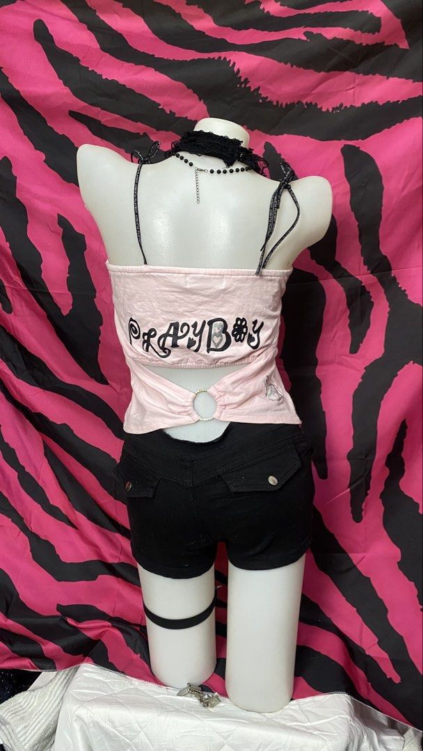 rare playboy pink top (Category: Sleeveless) located in Cavite. Submitted by medeathrifts (Listing ID 1462254526, Image 3). Description: 𝜗𝜚 RARE PLAYBOY 🇯🇵 brand ── ⟢ ・⸝⸝ ⋮ ⌗ ┆꩜ 𝒔𝒊𝒛𝒆: small-medium (𝒐𝒏𝒆 𝒔𝒕𝒐𝒄𝒌 𝒐𝒏𝒍𝒚) ⋮ ⌗ ┆꩜ pink actual color ♡ ⋮ ⌗ ┆꩜ 𝒅𝒆𝒇𝒆𝒄𝒕: — ── ⟢ ・⸝⸝ 𝓪𝓾𝓬𝓽𝓲𝓸𝓷 ୨୧ 𝐥𝐨𝐜𝐤 ₱𝟑𝟓𝟎𝟎 | $𝟓𝟔 𝐔𝐒𝐃 (𝒂𝒖𝒕𝒐 𝒚𝒐𝒖𝒓𝒔).