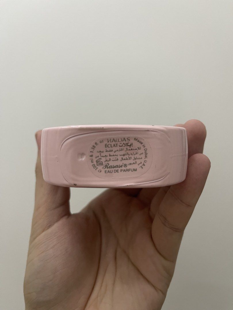 Rasasi Hawas Eclat (Category: Fragrance & Deodorants) located in Manila. Submitted by john06vincent (Listing ID 1462232068, Image 2). Description: Dupe of PDM Delina Exclusif. Around 80-85ml with original box also. .